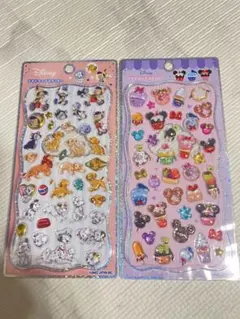 正規品♡プチドロップステッカー♡ピノキオ&ライオンキング&101匹♡カップケーキ
