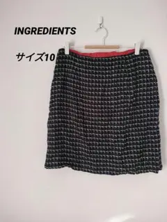 レディース チェック柄 スカート ひざ丈スカート サイズ10