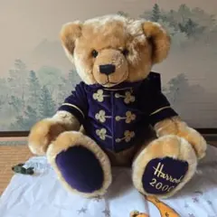 お値下げ中❤️Harrods ビンテージテディベア Harrods ぬいぐるみ くま ギフトバッグ メッセージカード 付き