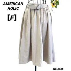 アメリカンホリック　AMERICAN HOLIC 膝丈スカート　フリー　フレアのサムネイル