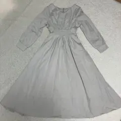 タグ付き　グレイル　長袖ロングワンピース　フレア　M