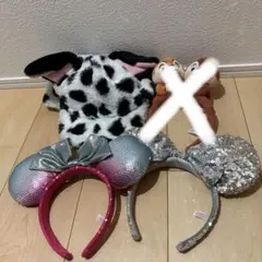 ディズニーキャラクター カチューシャ 3点セット