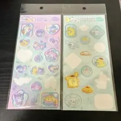 サンリオ　すりガラス風シール　おすそ分け