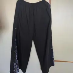 NieR CLOTHING サイドボタン ワイドパンツ