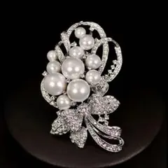 大ぶり　パールブローチ♡ 入園式、入学式、卒園式、卒業式　結婚式