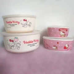 キティ　レンジパック鉢　保存容器　4個セット