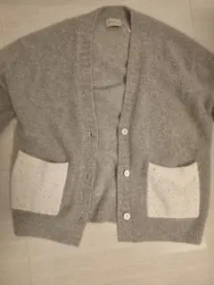 【新品】フォックスカシミヤ スパンコール ミドル カーディガン