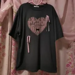 お値下げ Lサイズ マジョレッティ クロミ＆リボンが大人かわいい 半袖 Tシャツ