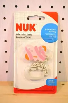★新品未使用★NUK おしゃぶりホルダー 蝶柄チェーン
