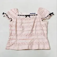 M'SGRACY カットワークレース リボン ブラウス トップスのサムネイル