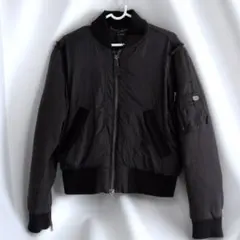 DIESEL MA-1ジャケット 中綿 短丈 ブラック