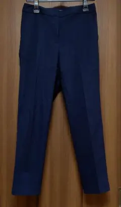 PLST ネイビー スラックス バックポケット付き サイズS