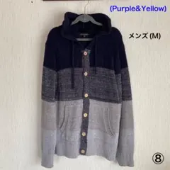 ⑧【Purple&Yellow】メンズ(M)