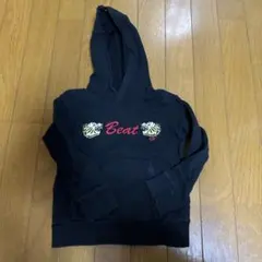 ライオン刺繍パーカー ブラック　RED CUSTOM 100