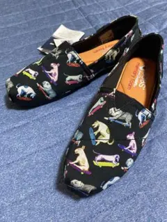 【未使用】Skechers スケッチャーズBOBS 犬柄 スリッポン 23.5