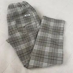 チェック柄長ズボン