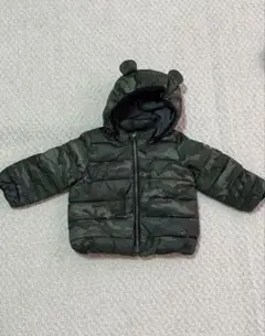 【Baby GAP】迷彩柄 クマ耳付き 取り外し可能 90