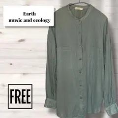 earth music&ecology シャツ フリーサイズ　ミントカラー