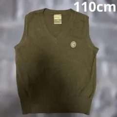 【COMME CA ISM】コムサイズム　ニットベスト　110cmブラック