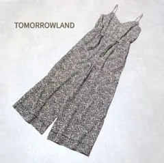 美品✨️　トゥモローランド　小花柄ジップアップサロペット　クラシック　上品　総柄