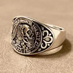 スカル インディアン シルバー リング S925 刻印 メキシカン 【R-36】