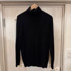 UNIQLO 黒 カシミヤ　タートルネックセーター Lサイズ
