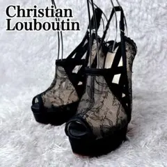 【美品✨】 CHRISTIAN LOUBOUTIN サテン レース 山田優着用のサムネイル