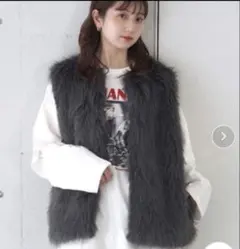 tiptop ロングフォックスファーベスト