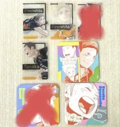 ハイキュー‼︎/アートコースター、箔押しクリアカード烏野