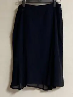 膝丈裾フレアースカート