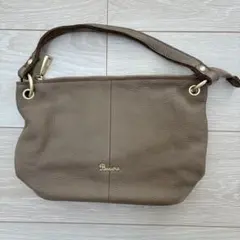 Beaune ベージュ レザー ショルダーバッグ