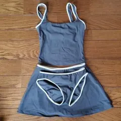 Calvin Klein　セパレート水着 ビキニ グレー ホワイトのサムネイル