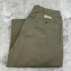 ラルフローレン　ゴールデンサイズ　2タック　チノパン　古着　ベージュ　W36