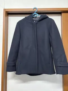 COMME CA ISM コムサイズム　ピーコート　ノーカラーコート