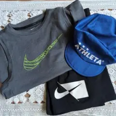 Nike Tシャツ・パンツとATHLETAキャップセット