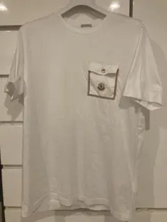 美品サイズL】モンクレール ポケット ホワイトMONCLER 半袖Tシャツ