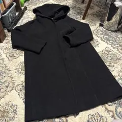 フード付き黒ロングコート ムルーア MURUA コート