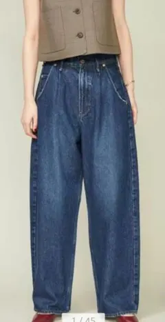 conte別注upper hightsタックデニムパンツunitedarrows