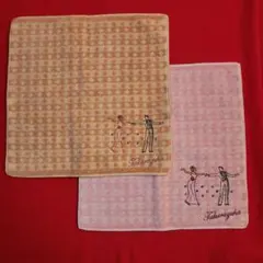 タオルハンカチデュエット2枚セット　タカラヅカ　東京公演　刺繍