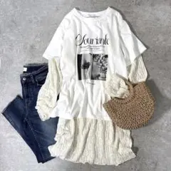 1回着　チャオパニックティピー　シアーレースチュニックワンピース　美品　完売