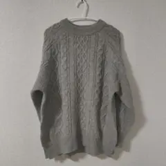 レディース ケーブルニット 長袖