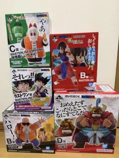 (新品未開封) 一番くじ ドラゴンボール EX 亀仙流の猛者たち 5体セットのサムネイル