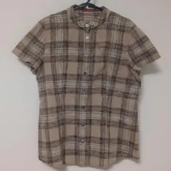 Yorkland 半袖チェック柄シャツ