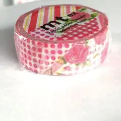 mt マスキングテープ　「 Flower dark red 」　花柄
