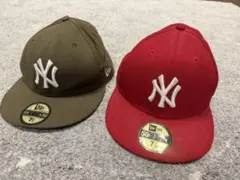 【⭐️本日24時まで割引⭐️】 59FIFTYキャップ オリーブ&レッド ※未使用