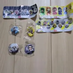 僕のヒーローアカデミア　くら寿司　缶バッチ　ラバースタンド　キラキラチャーム