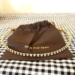 Spick and Span ラインストーン付きゴールドヘアバンド