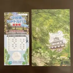 長浜城ポストカード＆小谷城シャトルバス乗車券使用済みのサムネイル