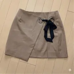 SPIRALGIRL ベージュ ラップミニスカートのサムネイル
