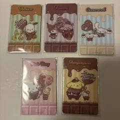 산리오 キャラクターズ オリジナル カードミラー 全5種類 セブンイレブン